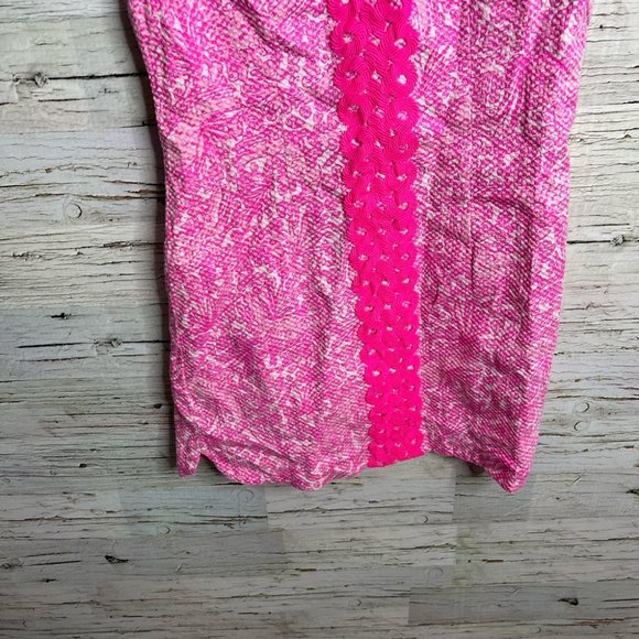 Lilly Pulitzer for Target See Ya Later Dress Pink Embroidered Women's Size 12 - Picture 4 of 10